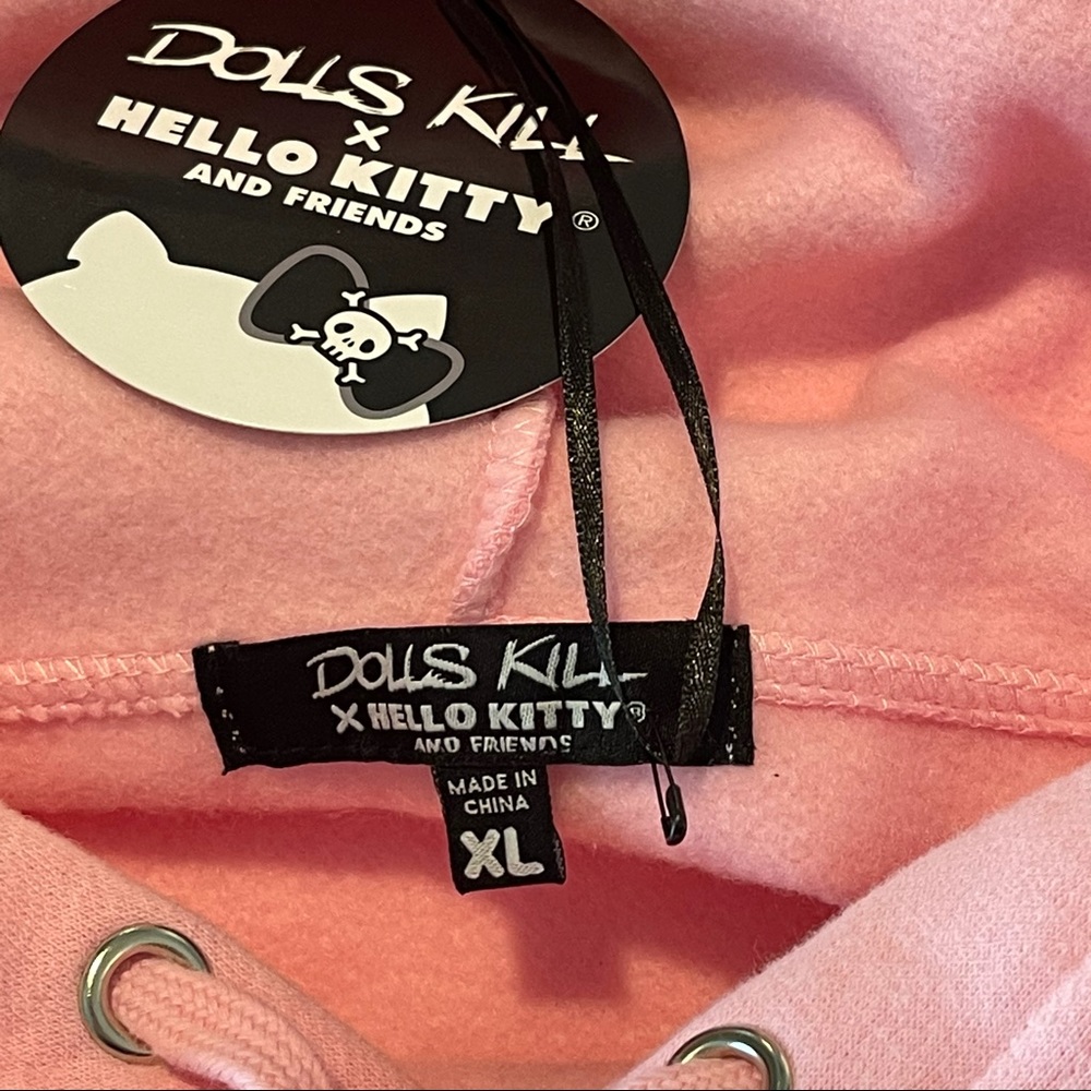 Dolls Kill X Hello Kitty 💗 Hoodie Sweatshirt XL - Picture 5 of 8